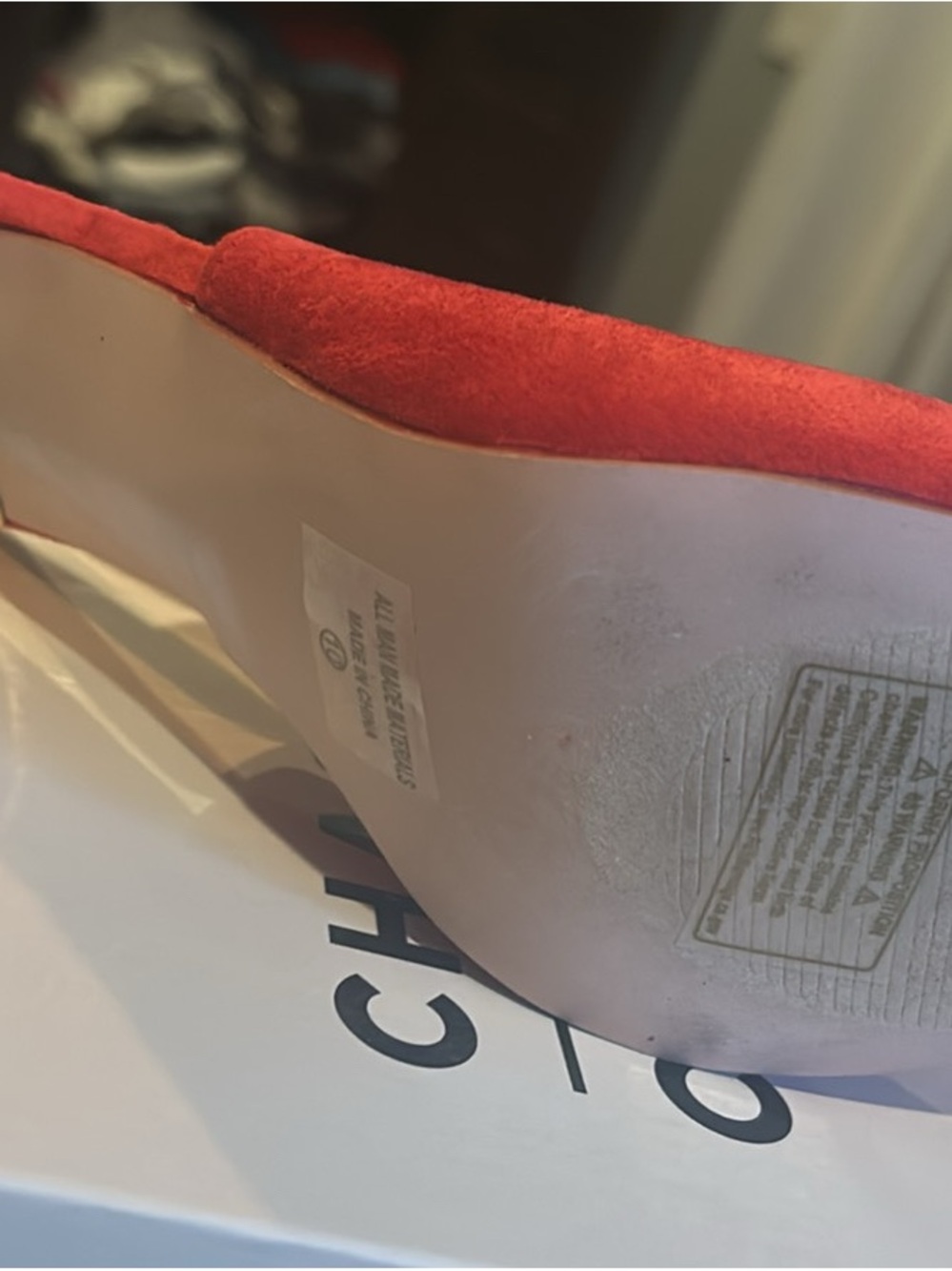 Red Suede Women’s Pointed Toe Heel